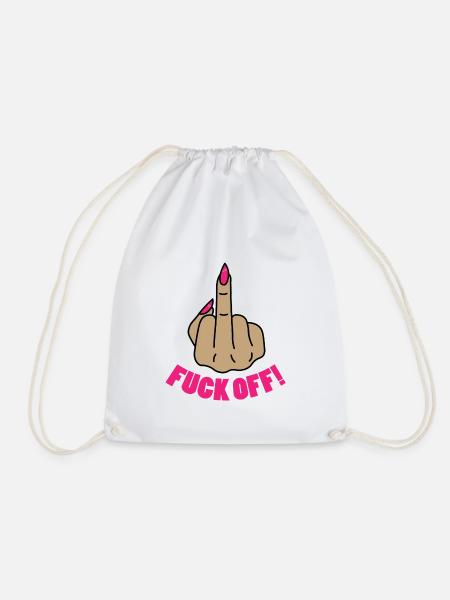 Fuck off! - Turnbeutel - Weiß