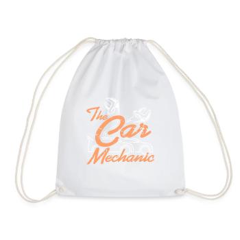 Wrench Life Auto Garage Repair Enthusiast Quote - Drawstring Bag - white - Front
