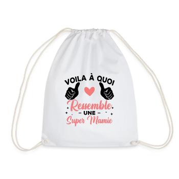 Voilà à quoi ressemble une super mamie - Sac de sport léger - blanc - Devant