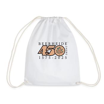 450 Jahre Beerheide - Turnbeutel - Weiß - Vorne