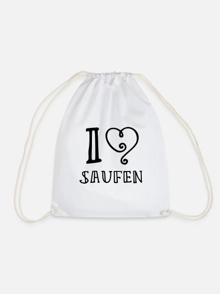 I Love SAUFEN2 - Turnbeutel - Weiß