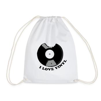 I Love Vinyl - Sac de sport léger - blanc - Devant