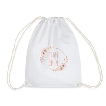 Boho Team Bride 1 - Drawstring Bag - white - Front