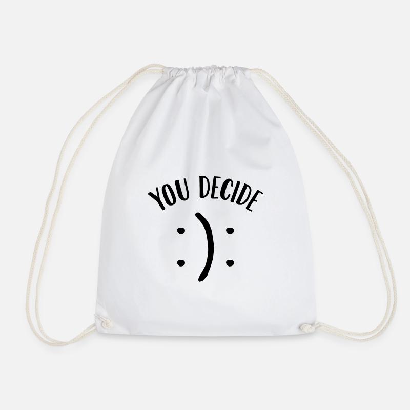 You Decide (Smiley) - Turnbeutel - Weiß