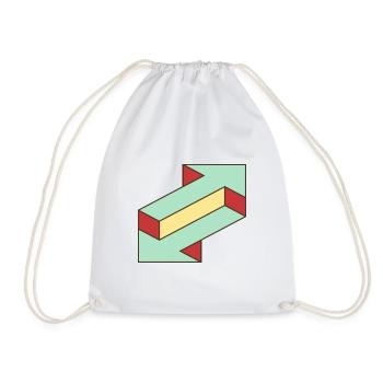 Flèche illusion - Sac de sport léger - blanc - Devant