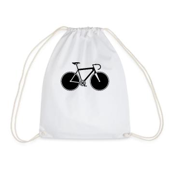 racer - Drawstring Bag - white - Front