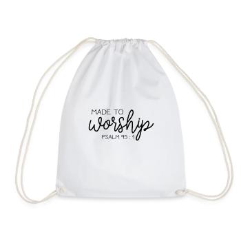 Glauben Jesus Gläubig Christen Geschenk - Turnbeutel - Weiß - Vorne