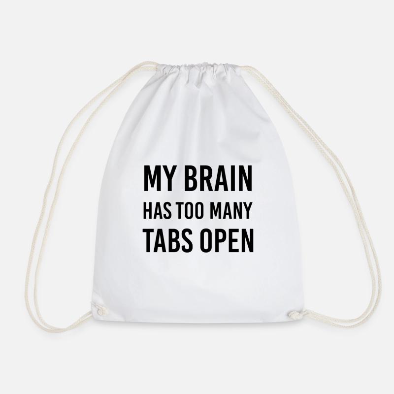 Funny saying Gift Funny - Drawstring Bag - white