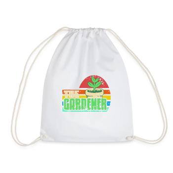 The Gardener Retro Grunge Plant Lover Aesthetic - Turnbeutel - Weiß - Vorne