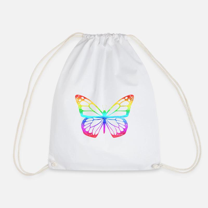 Schmetterling Geschenke Falter Schmetterlinge - Turnbeutel - Weiß