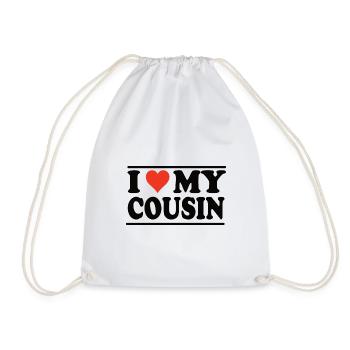 J’aime mon cousin - Sac de sport léger - blanc - Devant