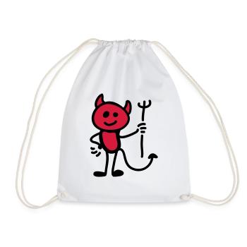 Imp - Drawstring Bag - white - Front