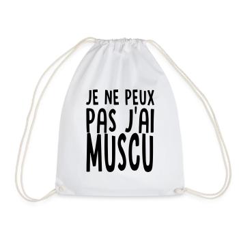 J'ai muscu - Sac de sport léger - blanc - Devant