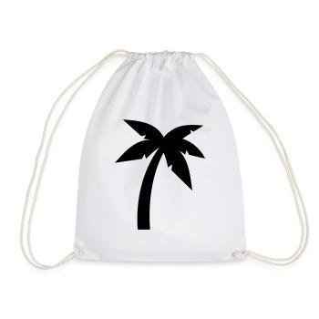 Palm - Drawstring Bag - white - Front