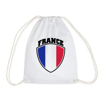 Frankreich - Turnbeutel - Weiß - Vorne