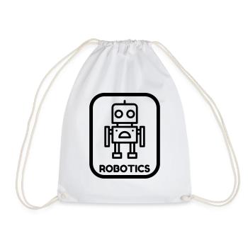 Robotics Robot Robotik Robotique Roboter - Drawstring Bag - white - Front