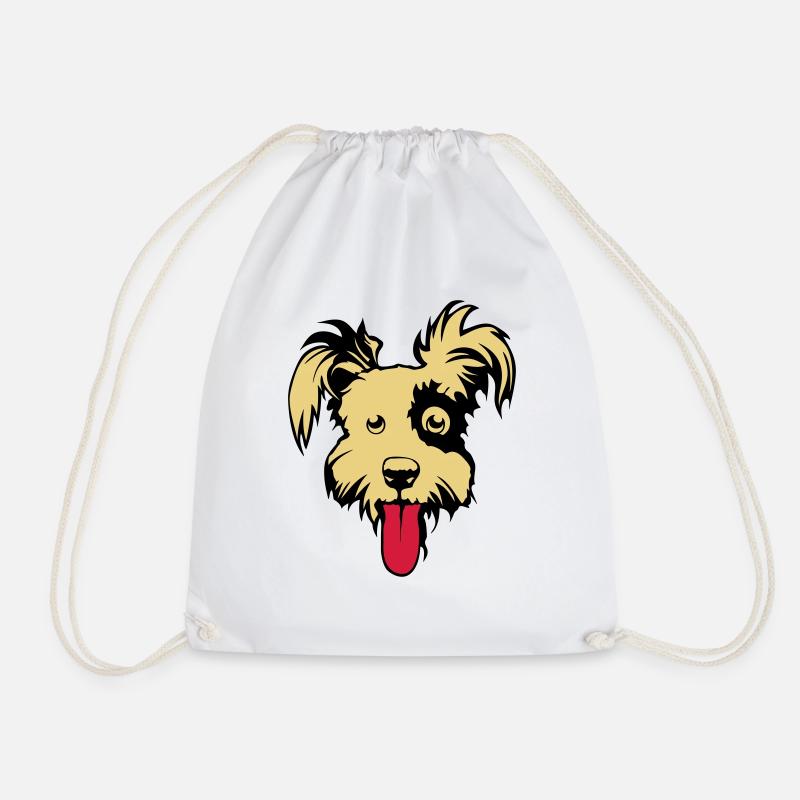 chien caniche dessin 202 - Sac de sport léger - blanc