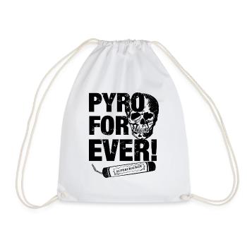 Fireworks skull Firecracker - Drawstring Bag - white - Front