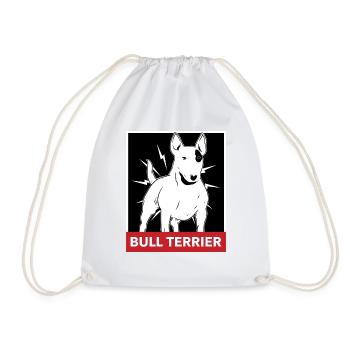Bullterrier - Turnbeutel - Weiß - Vorne