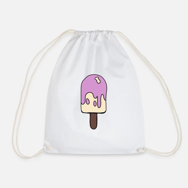 glace colorée - Sac de sport léger - blanc