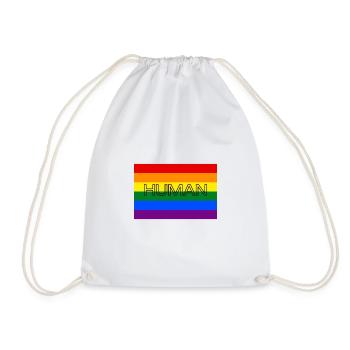 LGBTQ | Lgbt | Arc-en| Bisexuels | Gay | - Sac de sport léger - blanc - Devant