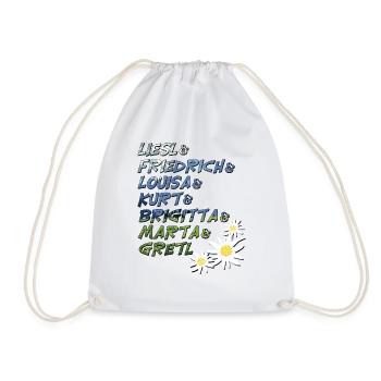 Von Trapp siblings (Sound of Music) - Drawstring Bag - white - Front