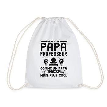 Papa professeur - Sac de sport léger - blanc - Devant