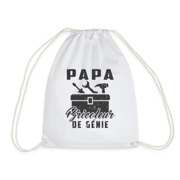 Papa bricoleur de génie 1 - Sac de sport léger - blanc - Devant