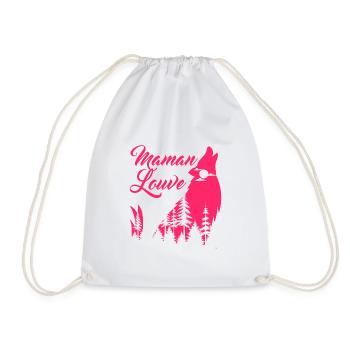 Maman louve 3 - Sac de sport léger - blanc - Devant