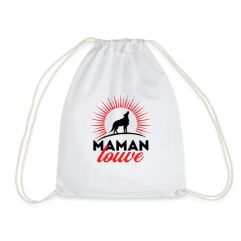 Maman Louve - Sac de sport léger - blanc - Devant