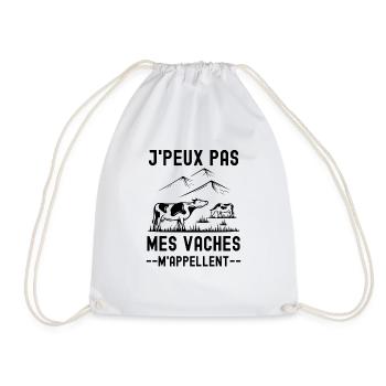 Mes vaches m appellent 3 - Sac de sport léger - blanc - Devant
