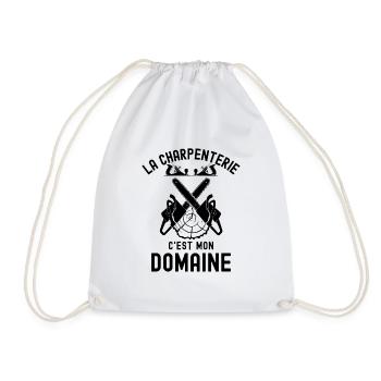 LA CHARPENTERIE C EST MON DOMAINE 1 - Sac de sport léger - blanc - Devant