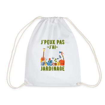 Je peux pas j ai jardinage - Sac de sport léger - blanc - Devant