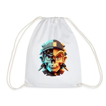 Dude 8bit Pixelart - Sac de sport léger - blanc - Devant