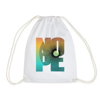 NOPE - don't be a yes sayer! - Drawstring Bag - white - Front