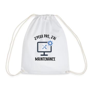 J peux pas j ai maintenance informatique 2 - Sac de sport léger - blanc - Devant