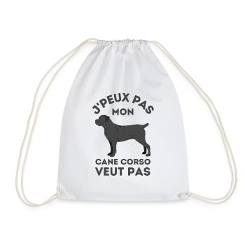 mon chien cane corso ne veut pas 1 - Sac de sport léger - blanc - Devant
