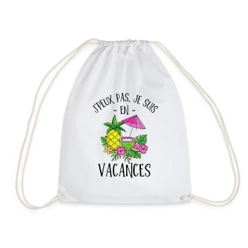 En vacances - Sac de sport léger - blanc - Devant