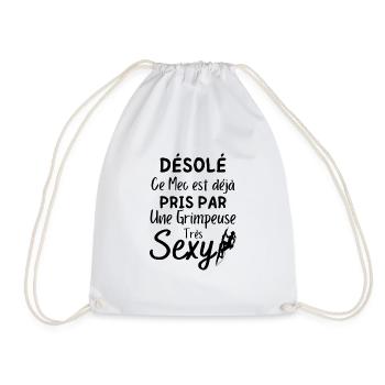 Ce Mec Est déjà pris par une Grimpeuse - Sac de sport léger - blanc - Devant