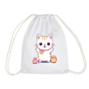 Mignon Kitten Design #2 - Sac de sport léger - blanc - Devant
