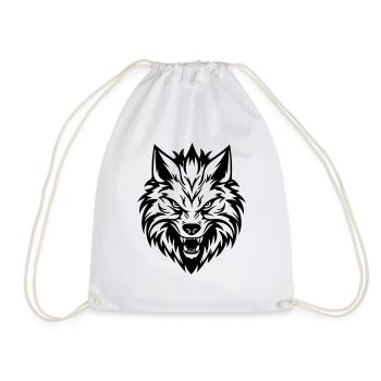 Wolf - Turnbeutel - Weiß - Vorne