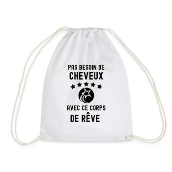 Humour chauve - Sac de sport léger - blanc - Devant
