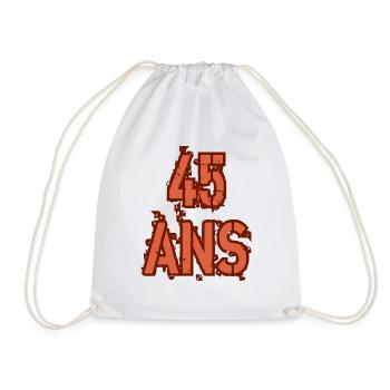 45 ANS - Sac de sport léger - blanc - Devant