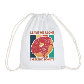 Laisse-moi tranquille avec des beignets - Sac de sport léger - blanc - Devant