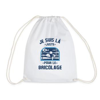 Je suis là juste pour le bricolage 2 - Sac de sport léger - blanc - Devant