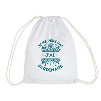 Humour jardin jardinage - Sac de sport léger - blanc - Devant