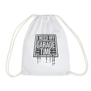 J’ai besoin de mon temps de garage drôle de mécanicien disant - Sac de sport léger - blanc - Devant