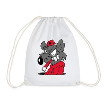 Ratte - Turnbeutel - Weiß - Vorne