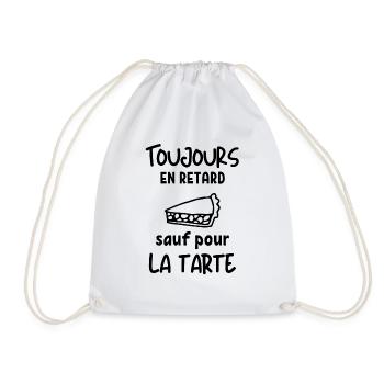 toujours en retard sauf pour la tarte 2 - Sac de sport léger - blanc - Devant