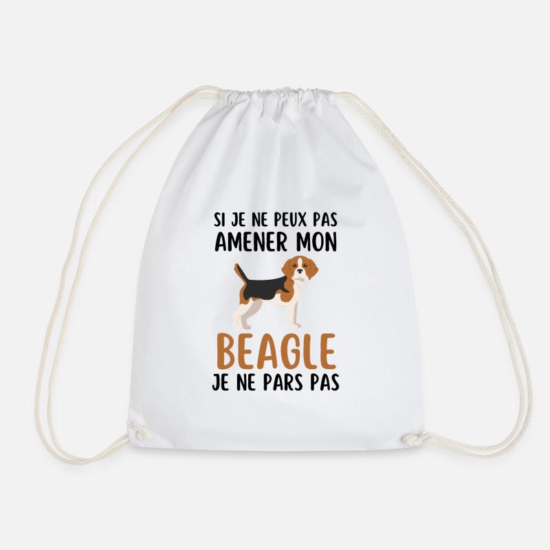 Race de chien beagle - Sac de sport léger - blanc
